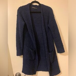 Shawl long Cardigan M Navy Blue